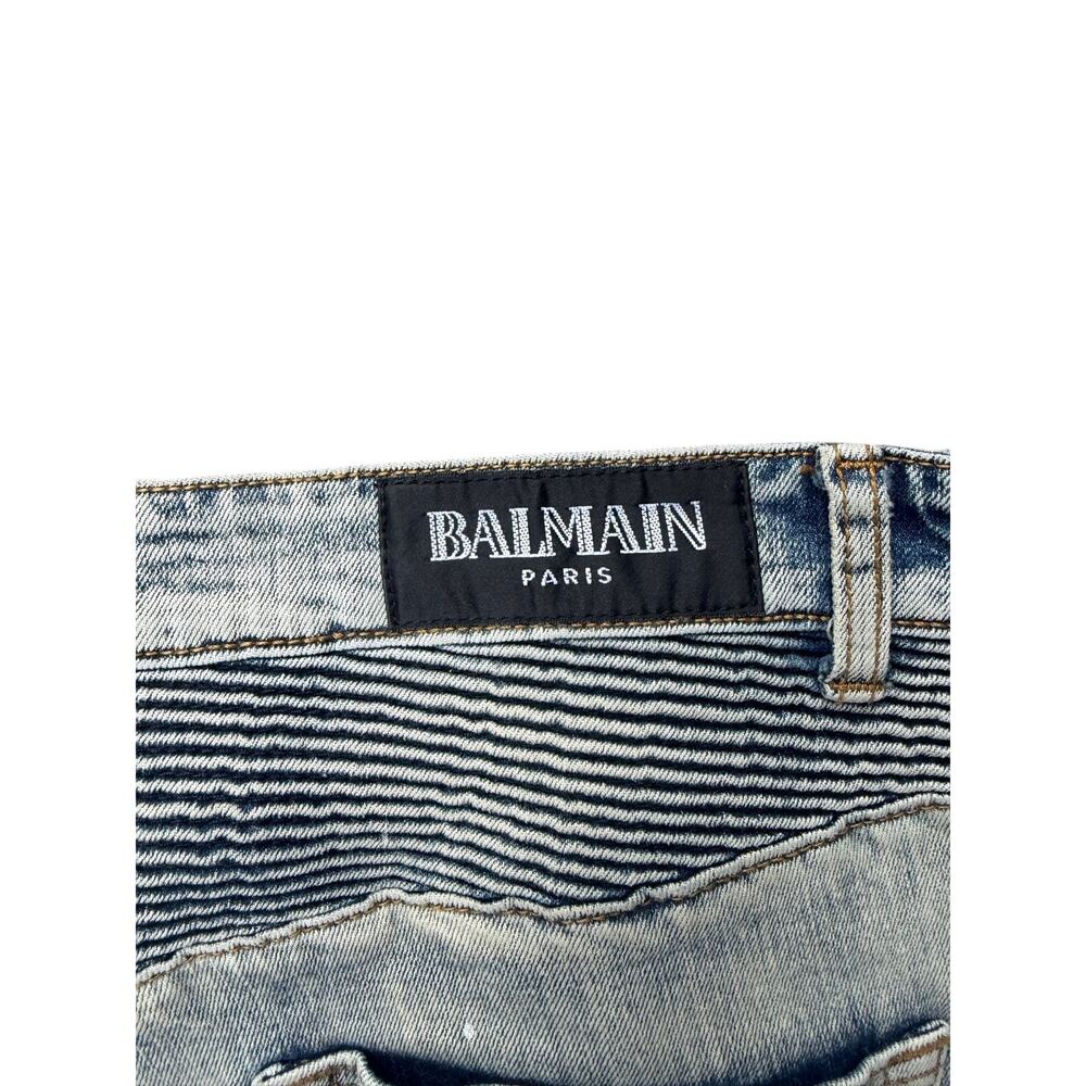 Size 38 - Balmain biker jeans - Picture 6 of 7